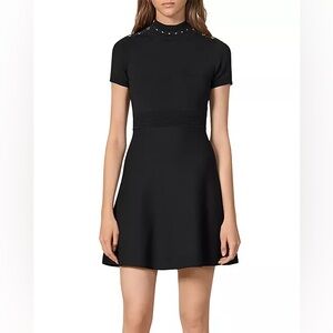 Sandro Liora black knit dress NWT